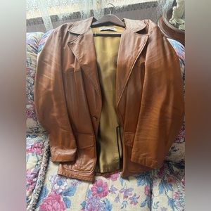 Schott NYC leather vintage jacket - brown